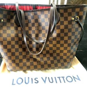Authentic Louis Vuitton Ebene Neverful MM.